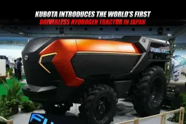 Kubota Introduces the World’s First Driverless Hydrogen Tractor in Japan