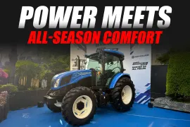 New Holland introduces Workmaster 105 with HVAC cabin