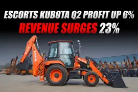 Escorts Kubota Posts 6% Profit Growth in Q2, Revenue Up 23% on Strong Rural Demand